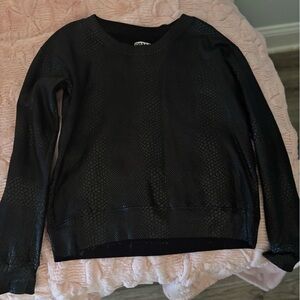 Pam & Gela Black Textured Women's Sweater